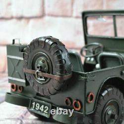 New 112 Scale 1940 Jeep Willys MB Diecast Alloy Model Cars vintage Toy By WELL