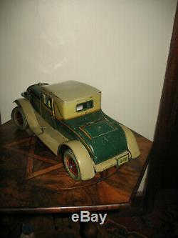 Nice Karl Bub 1929 Coupe Big Tinplate Car Germany Vintage Antique Rare Tin Toy