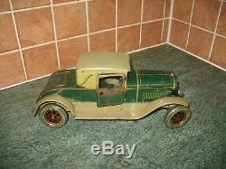 Nice Karl Bub 1929 Coupe Big Tinplate Car Germany Vintage Antique Rare Tin Toy
