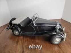 Nice Vintage 1950's Doepke Model Toys MG MT Roadster Black Complete