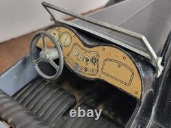 Nice Vintage 1950's Doepke Model Toys MG MT Roadster Black Complete