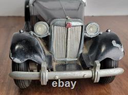 Nice Vintage 1950's Doepke Model Toys MG MT Roadster Black Complete