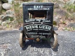 Nice Vintage Ferdinand Strauss Tin Windup Toy Car Leaping Lena 1920s