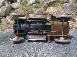 Nice Vintage Ferdinand Strauss Tin Windup Toy Car Leaping Lena 1920s