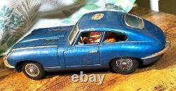 Nomura Toy Jaguar E-Type CAR Showa Retro Figure Tin Vintage Antique
