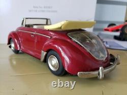 NomuraShowa Toys Japan Tin Lighted Friction Volkswagen Convertible Car 1960