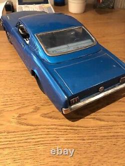 Normura Toy Vintage Ford Mustang Tin Car Large Size