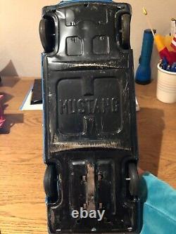 Normura Toy Vintage Ford Mustang Tin Car Large Size