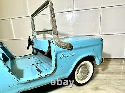 Nylint Toys Ford Bronco Pressed Steel Toy Car Light Blue Teal Original Paint Vtg