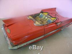 ORIGINAL ALPS RED LINCOLN FUTURA BATTERY OPERATED WITH LIGHTS 1956 batman car