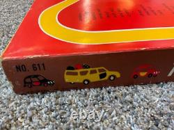 Ohio Art Mechanical Traffic Control Tin Wind up Car Set Game With VTG Box-#611