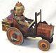 Old Antique 1930's MARX WHOOPIE WHOOPEE CAR Tin Wind-Up TOY College YALE PURDUE