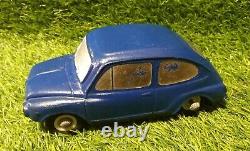 Old Duravit Fiat 600 toy car, hard rubber vulcanized Argentina