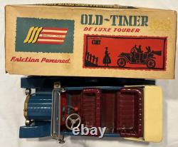Old-Timer Deluxe Tourer Friction Tin Toy Car Vintage SSS International Japan