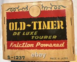 Old-Timer Deluxe Tourer Friction Tin Toy Car Vintage SSS International Japan