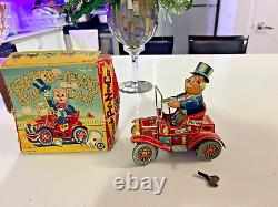 Old Timer Jolopy Car- Wind Up- Made In Japan- Tested Works Good