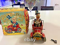 Old Timer Jolopy Car- Wind Up- Made In Japan- Tested Works Good