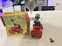 Old Timer Jolopy Car- Wind Up- Made In Japan- Tested Works Good