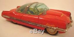 Old Tin Friction Toy Futuristic Concept Car 7.25 Lincoln XL 500 Japan 1953 RARE