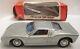 Old Tin Friction Toy Muscle Car 7 1/2 Silver Ford GT Bandai w Box Japan 1960s