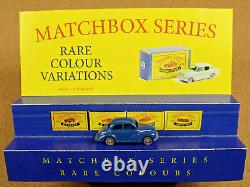 Old Vintage Lesney Matchbox # 46 Morris Minor 1000 Blue