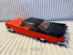 Old Vtg 1950's JOHAN 1/25 Scale Toy Dodge Lancer Car Two-Tone Red Black