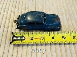 Old Vtg RARE Occupied Japan 1940's Blue Windup Toy Sedan Car WORKING