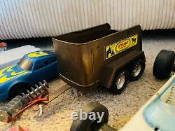 Old Vtg TOOTIETOY Nylint Toy Car Truck LOT Howard Johnson Hess Race Car Racing