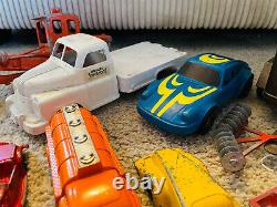 Old Vtg TOOTIETOY Nylint Toy Car Truck LOT Howard Johnson Hess Race Car Racing