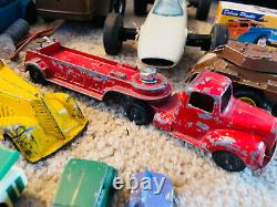 Old Vtg TOOTIETOY Nylint Toy Car Truck LOT Howard Johnson Hess Race Car Racing