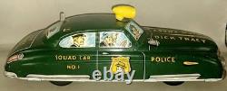Original 1940's Marx Wind Up Dick Tracey No. 1 Police Dept Squad Car Tin Toy Car
