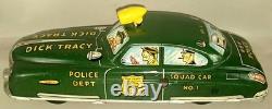 Original 1940's Marx Wind Up Dick Tracey No. 1 Police Dept Squad Car Tin Toy Car