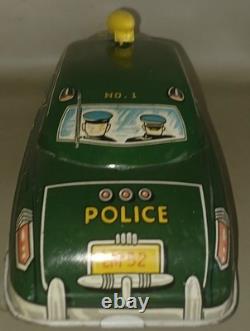Original 1940's Marx Wind Up Dick Tracey No. 1 Police Dept Squad Car Tin Toy Car