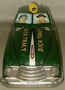 Original 1940's Marx Wind Up Dick Tracey No. 1 Police Dept Squad Car Tin Toy Car
