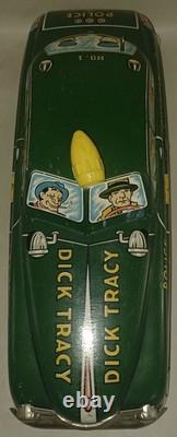Original 1940's Marx Wind Up Dick Tracey No. 1 Police Dept Squad Car Tin Toy Car