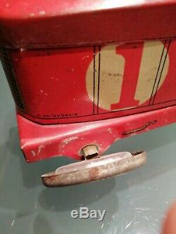Original Race Car Tin Toy Biscuit HS made By De Andreis Italy No INGAP
