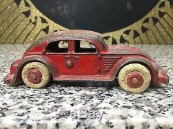 Original Vintage Antique 1930s Cast Iron Sedan Automobile Car Toy Vehicle