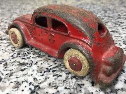 Original Vintage Antique 1930s Cast Iron Sedan Automobile Car Toy Vehicle