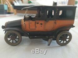 Orobr Germany Tin Wind-up Toy Car Nice Working Early 1920s Working Taxi