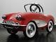 Pedal Car 1959 Corvette Chevy Vintage Sport Hot Rod Midget Metal Model Red