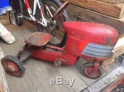 Pedal Car Murray Trac Turbo Drive Tractor 1950s Made In USA