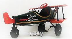 Pedal Car Plane Too Small For A Child Ride On Miniature Metal Body Model Xmas