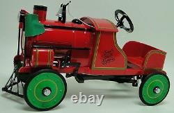 Pedal Car Train Engine Too Small For A Child Ride On Rare Miniature Metal Body