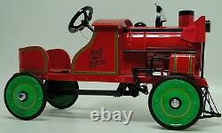 Pedal Car Train Engine Too Small For A Child Ride On Rare Miniature Metal Body