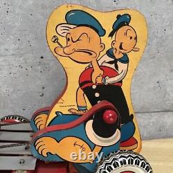 Popeye Vintage Car Toy Xylophone Catapult