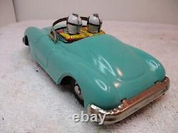Porsche Convertible Race Car Friction Powered Excellent Cond Made N Japan Scarce