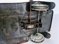 PreWar JNF Tinplate Clockwork Car Germany 1930s Josef Neuhierl VERY RARE tin toy