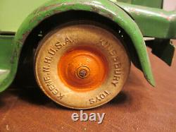 Pressed Steel 12.5 L 1929 Kingsbury Toys Coupe Wind Up Motor & Lights Toy Car