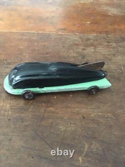 RARE 1930's FRENCH streamline rocket toy car by AUTOSTRADA