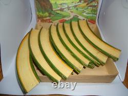 RARE 1950's Tippco #795 US Zone Germany Wind Up Cars Race Track With BOX Tin Toy